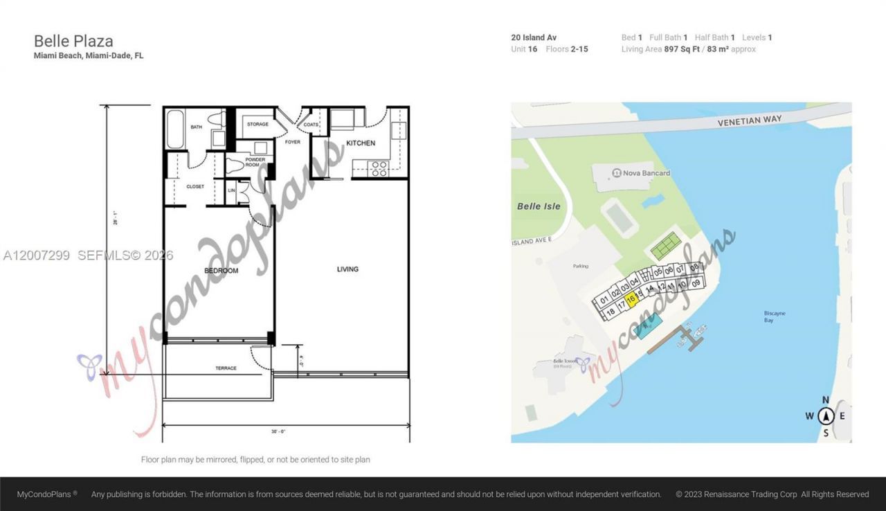 20 Island Ave , Unit 1016, Miami Beach, FL 33139 Photo