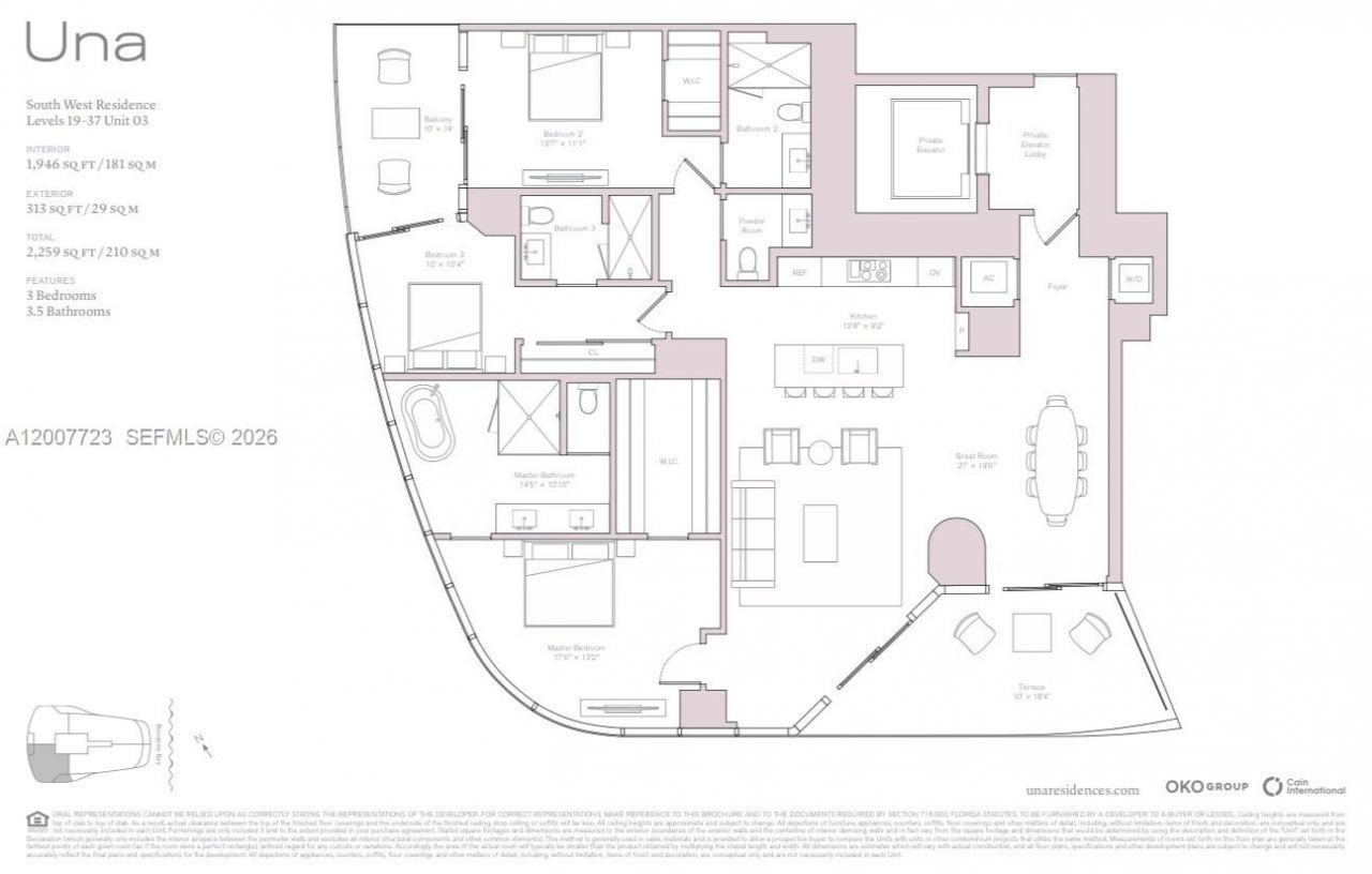 175 25 Rd , Unit 3303, Miami, FL 33129 Photo