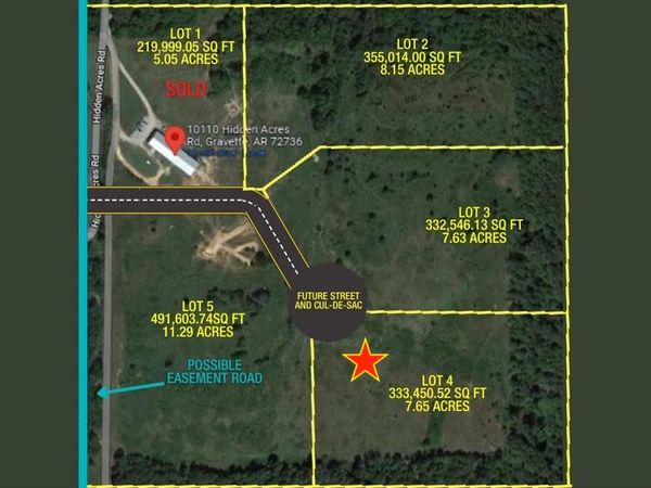 Lot 4 Amelia Court , Gravette, AR 72736