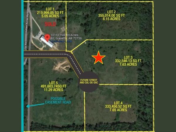 Lot 3 Amelia Court , Gravette, AR 72736