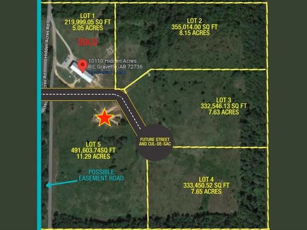 Lot 5 Amelia Court , Gravette, AR 72736