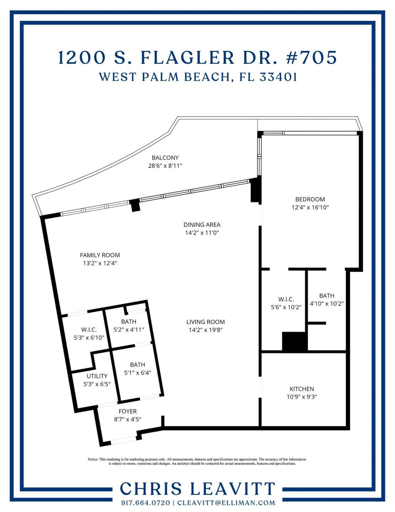 1200 S Flagler Drive, Unit 705, West Palm Beach, FL 33401 Photo