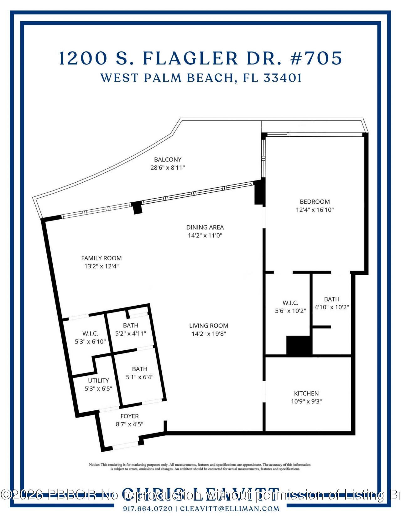 1200 S Flagler Drive, Unit 705, West Palm Beach, FL 33401 Photo