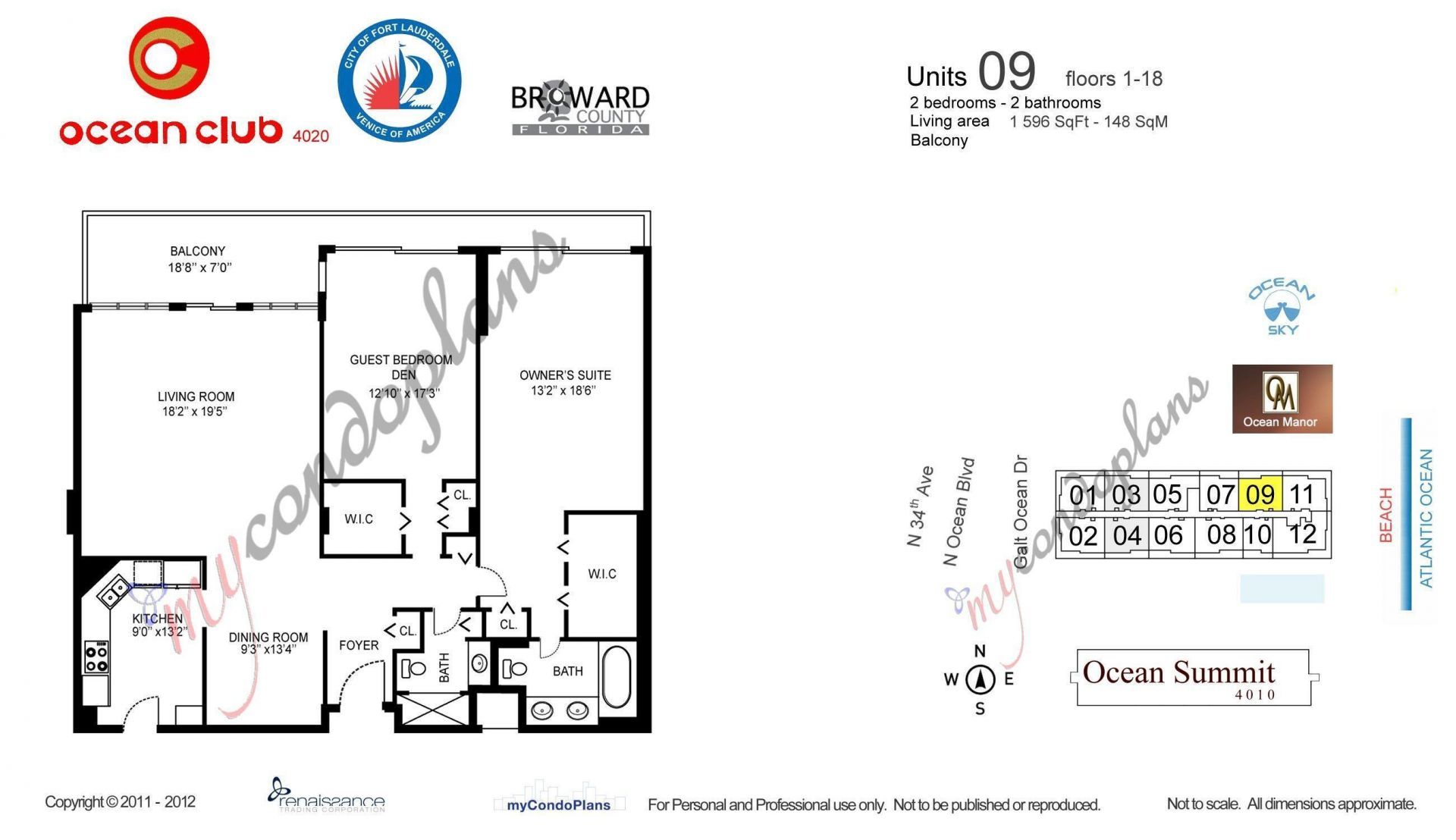 4020 Galt Ocean Drive, Unit 1009, Fort Lauderdale, FL 33308 Photo