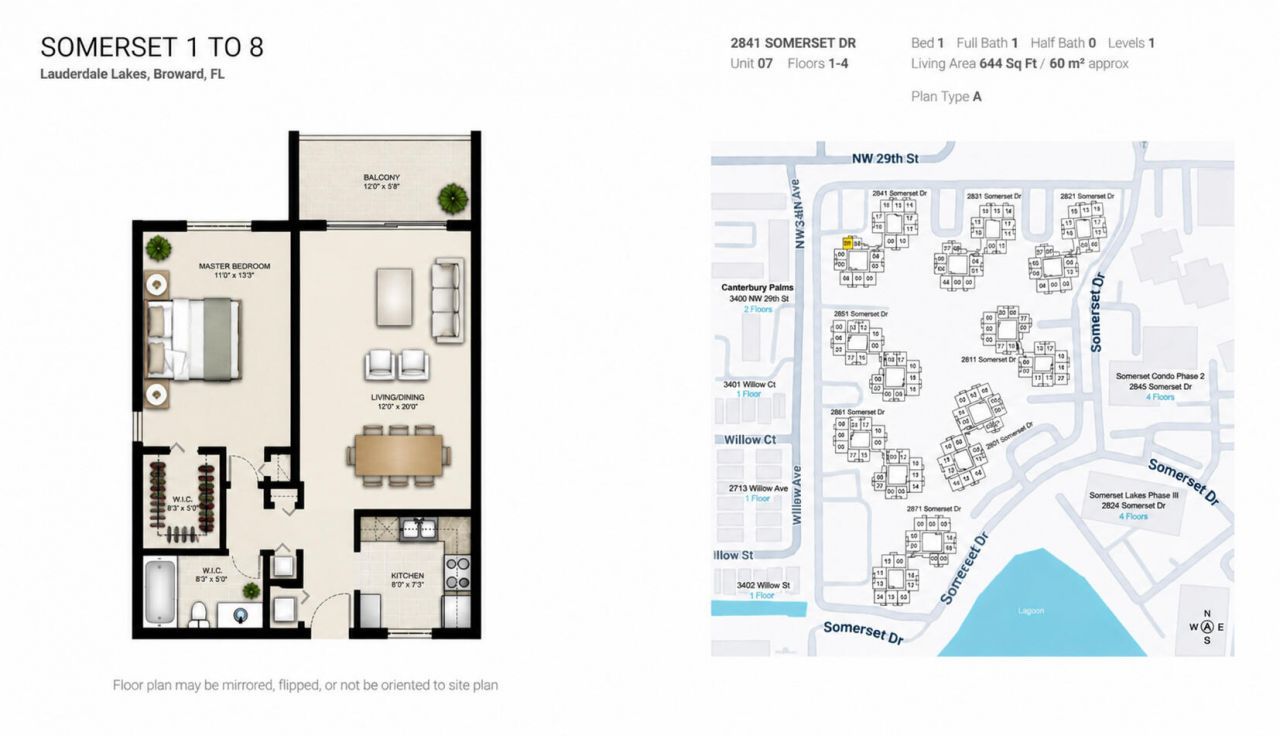 2841 Somerset Drive, Unit 107, Lauderdale Lakes, FL 33311 Photo