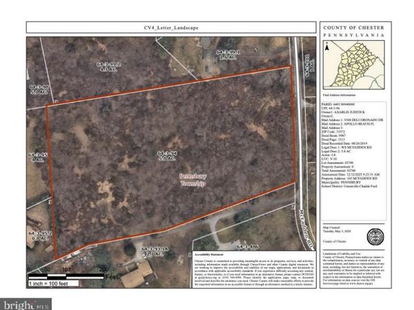 105 MCFADDEN ROAD, CHADDS FORD, PA 19317