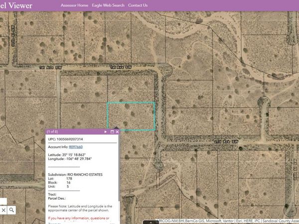 2 LOTS 1st (U5 B16 L178&179) Avenue SW, Rio Rancho, NM 87124