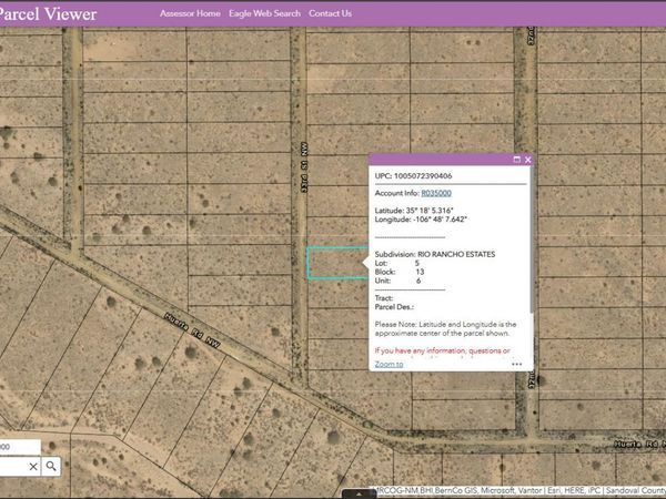 33rd (U6 B13 L5) Street NW, Rio Rancho, NM 87144