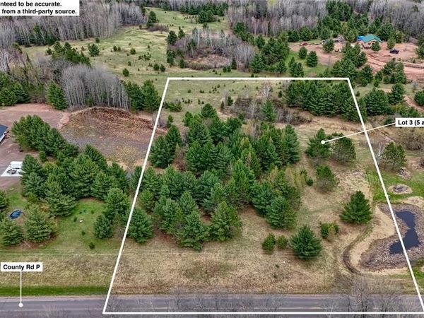 Lot 3 (5 acres) on County Rd P, Lake Nebagamon, WI 54849