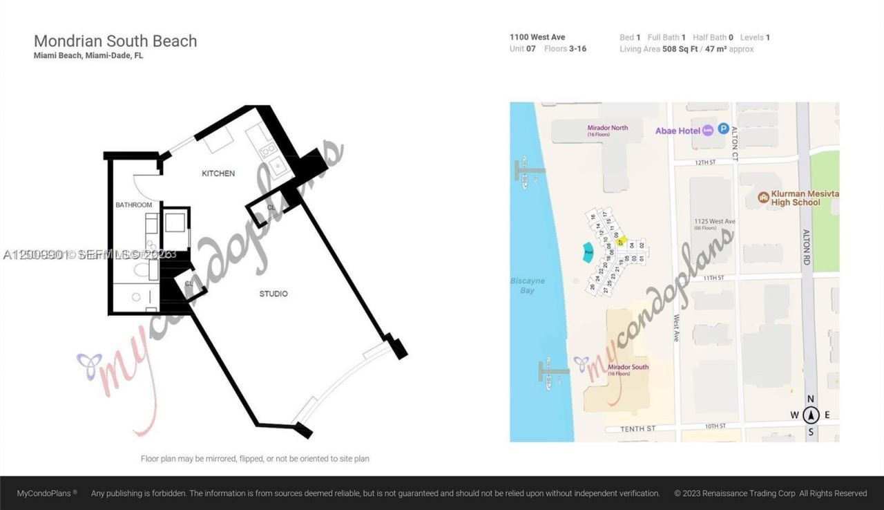 1100 West Ave , Unit 807, Miami Beach, FL 33139 Photo