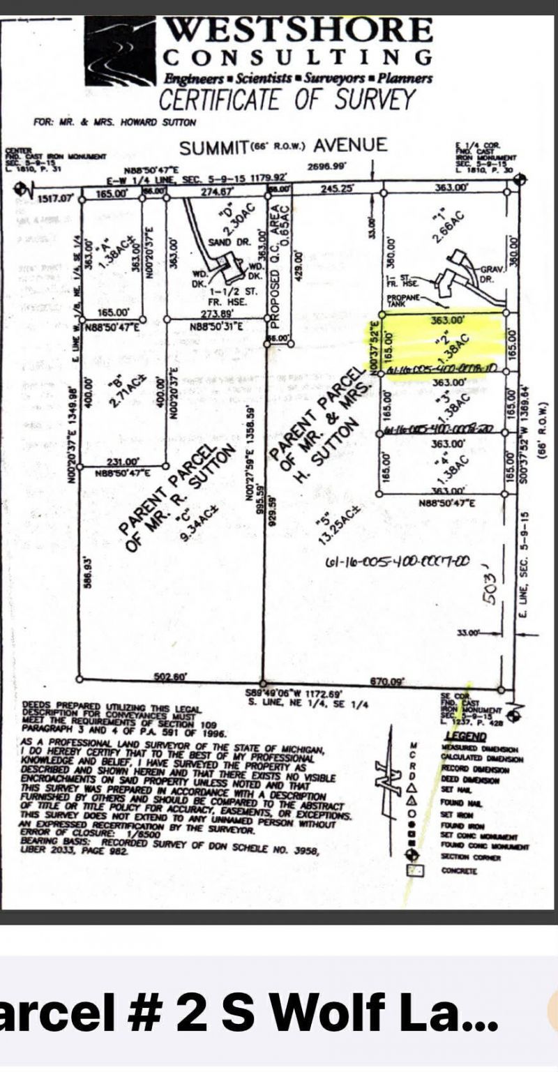 0 S Wolf Lake Road, Fruitport, MI 49415 Main Photo