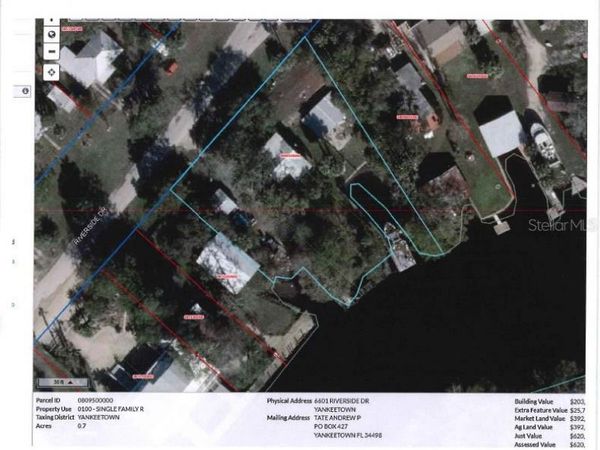 6601 RIVERSIDE DRIVE , YANKEETOWN, FL 34498