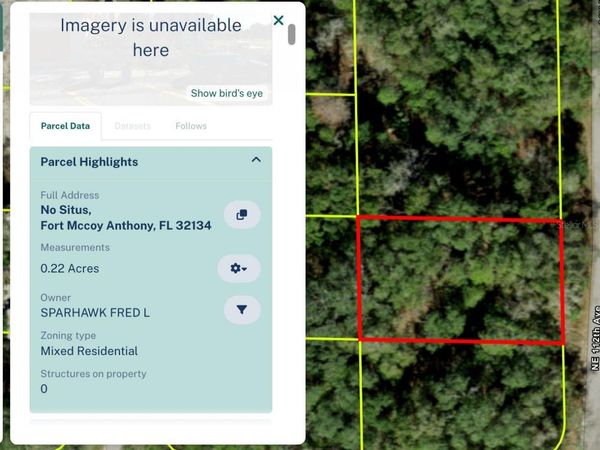 NO SITUS, FORT MC COY, FL 32134