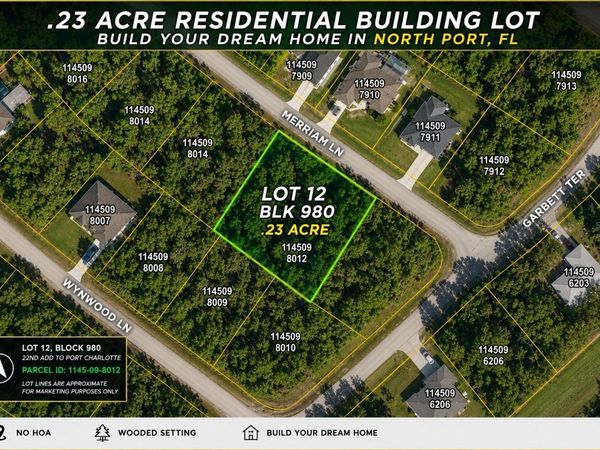 MERRIAM LANE , Unit Lot 12, NORTH PORT, FL 34288