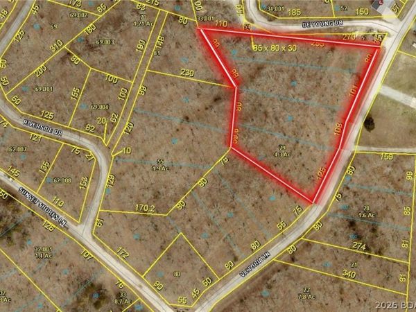 Lots 87, 88, 89 & 90 Sunset Shores, Climax Springs, MO 65324