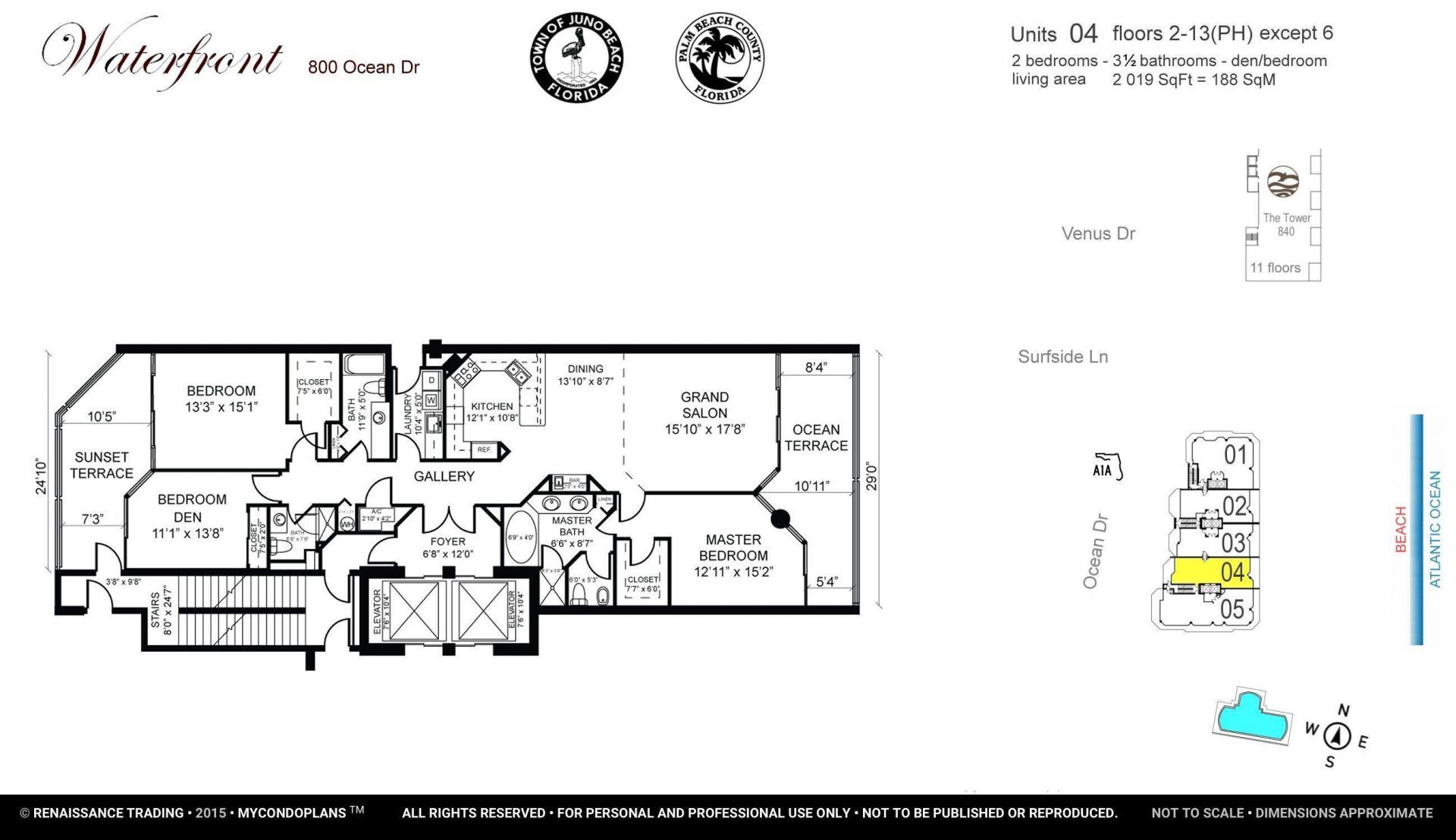 800 Ocean Drive, Unit 404, Juno Beach, FL 33408 Photo