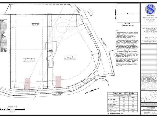 342 Warren St. Lot 1 & 2, Brookline, MA 02445