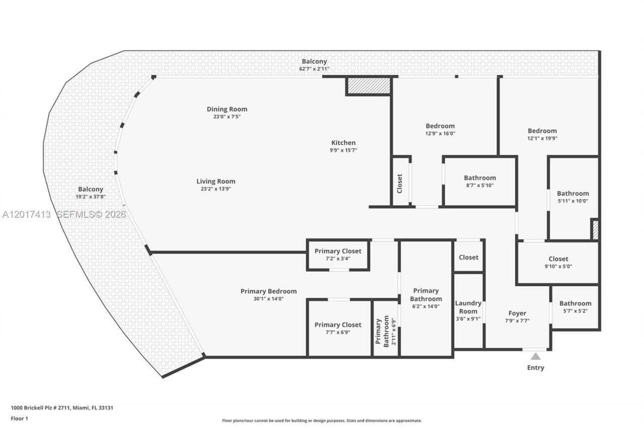 1000 Brickell Plz , Unit 3002, Miami, FL 33131 Photo