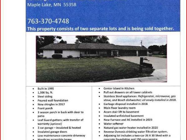 10 George Street E, Maple Lake, MN 55358