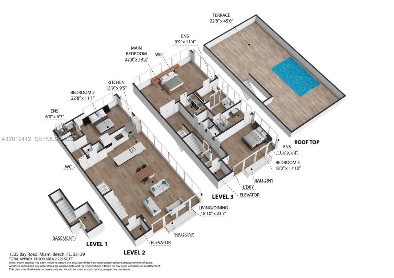 1525 Bay Rd , Unit 1525, Miami Beach, FL 33139 Photo