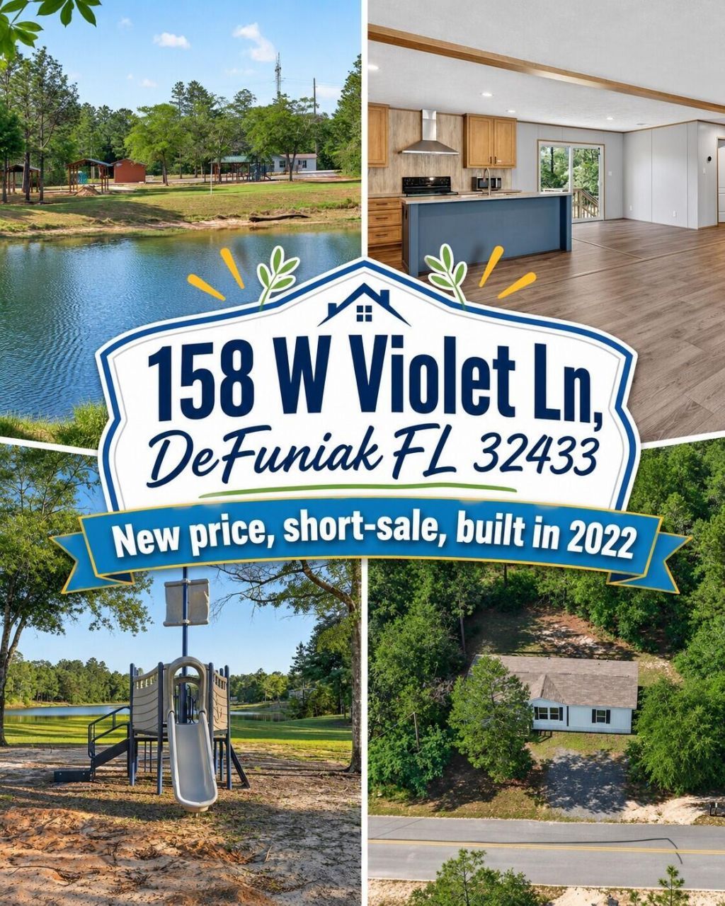 158 W Violet Lane, Defuniak Springs, FL 32433 Main Photo