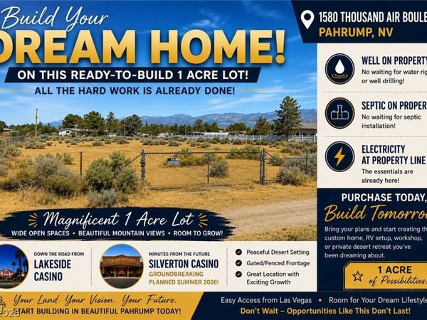 1580 Thousandaire Boulevard , Pahrump, NV 89048