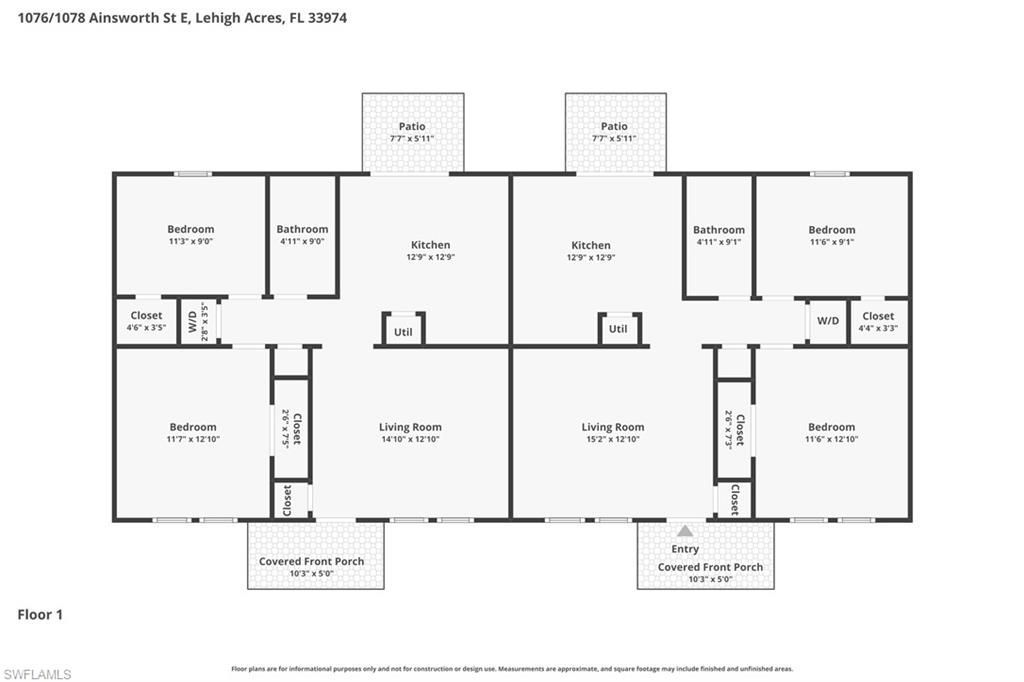 1076/1078 Ainsworth St E, Lehigh Acres, FL 33974 Photo