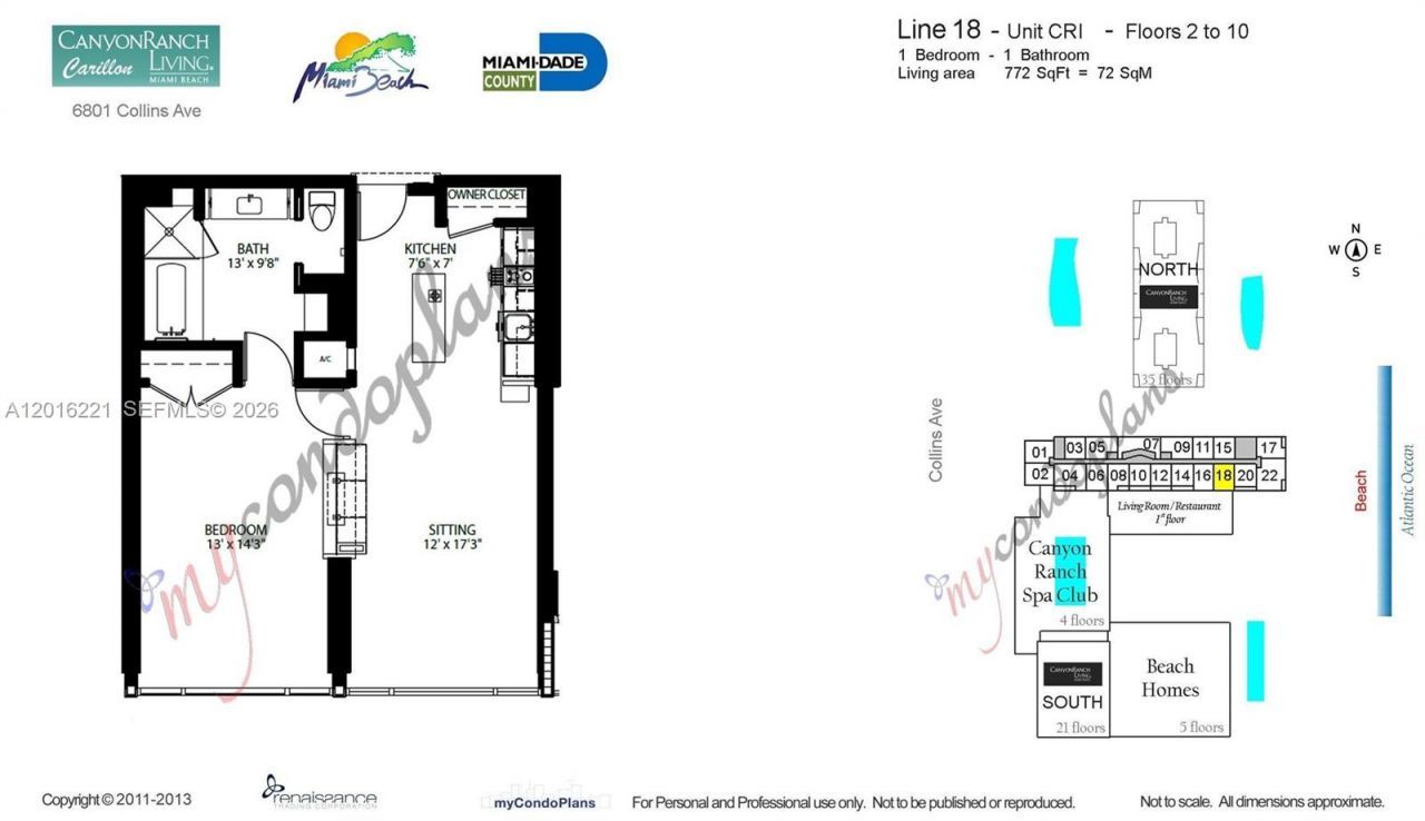 6801 Collins Ave, Unit 718 (deed, Miami Beach, FL 33141 Photo