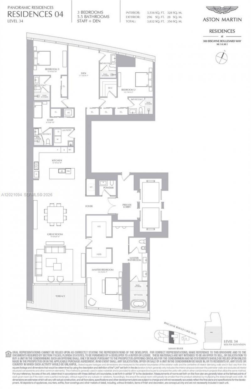 300 Biscayne Blvd Way , Unit 3404, Miami, FL 33131 Photo