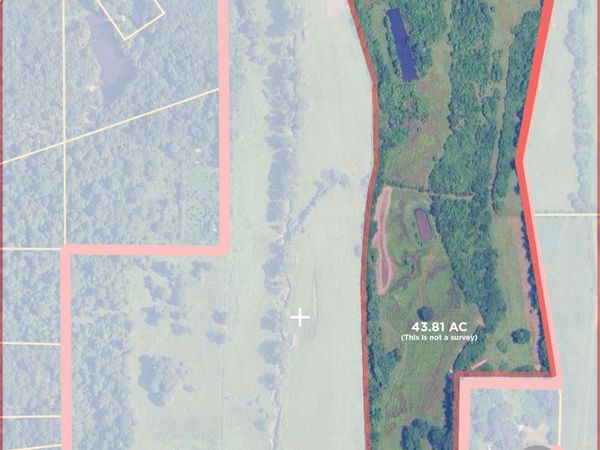 43.81 AC, Chester Shumpert Road, Fulton, MS 38843