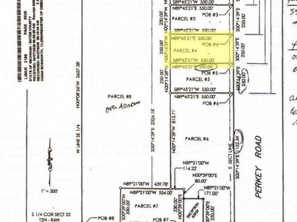 O Vl Lot 4 S Perkey Road, Charlotte, MI 48813