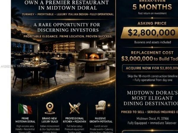 DORAL ITALIAN RESTAURANT , Doral, FL 33178