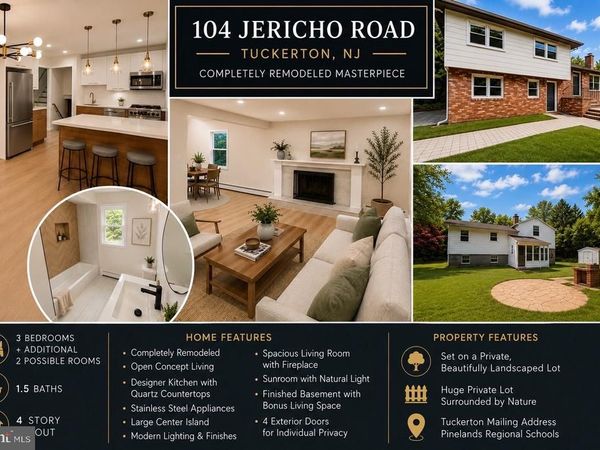 104 JERICHO ROAD , TUCKERTON, NJ 08087