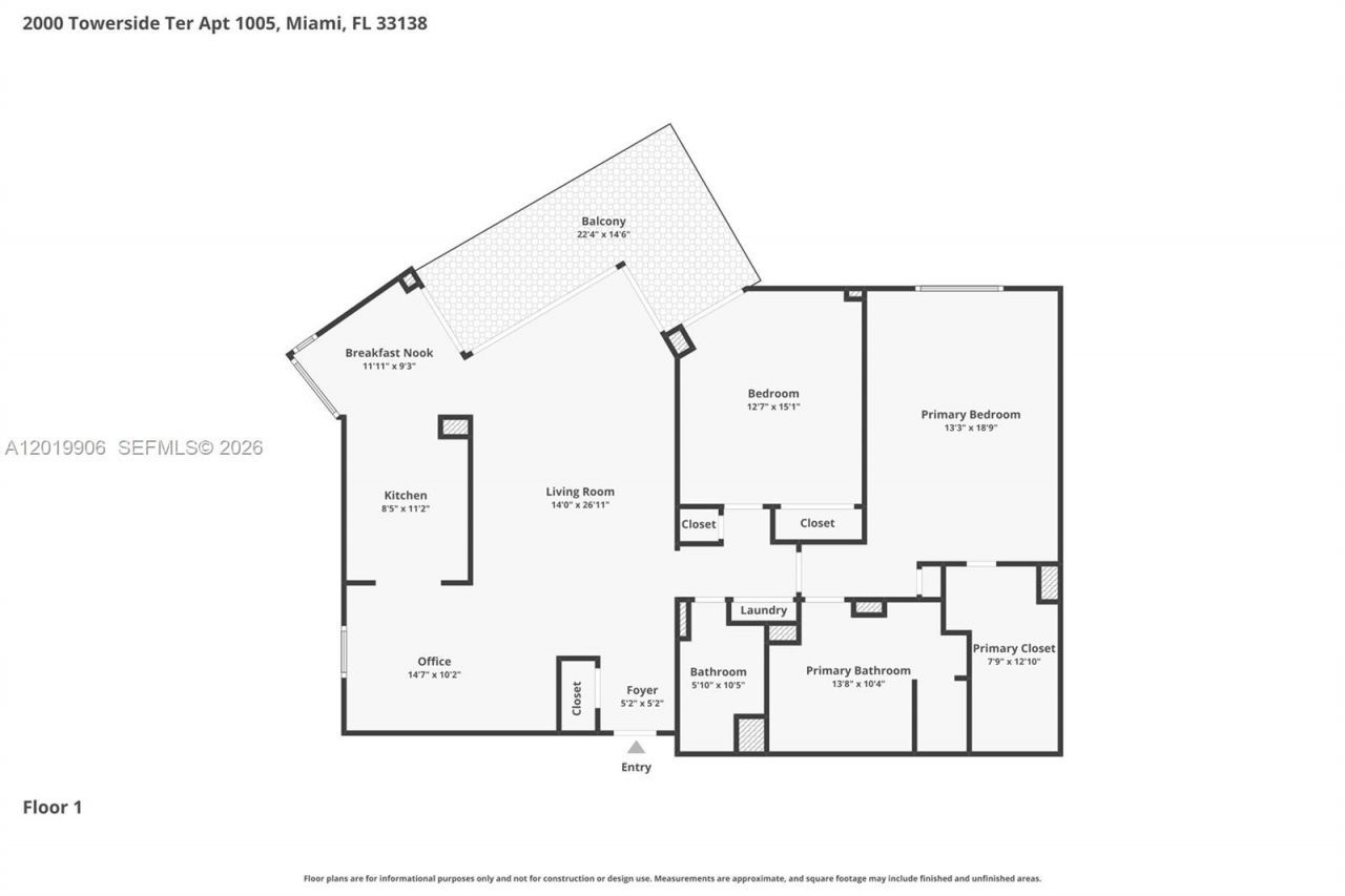 2000 Towerside Ter , Unit 311, Miami, FL 33138 Photo