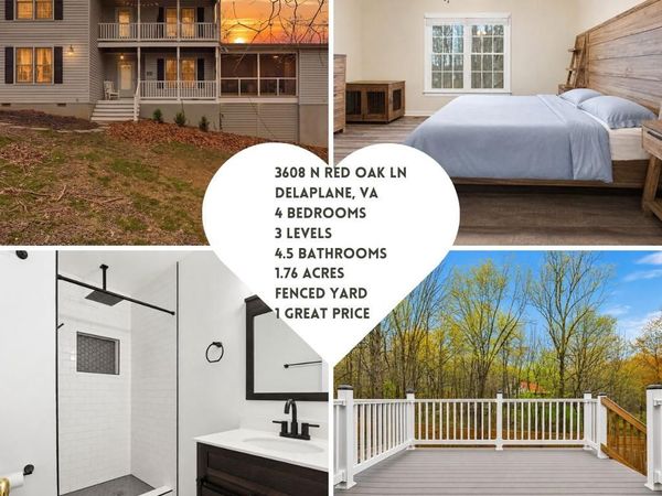 3608 N RED OAK LANE , DELAPLANE, VA 20144