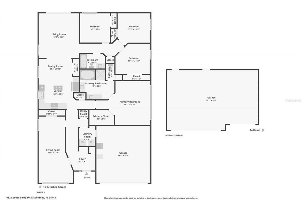 1982 Locust Berry Drive , Kissimmee, FL 34743 Photo