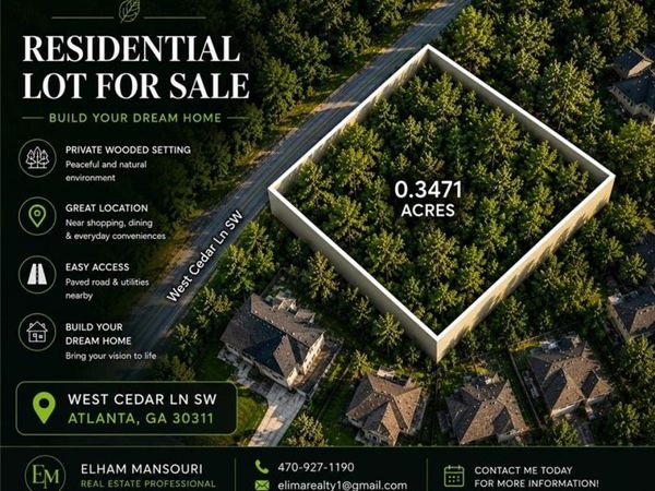 0 West Cedar LN , Atlanta, GA 30331