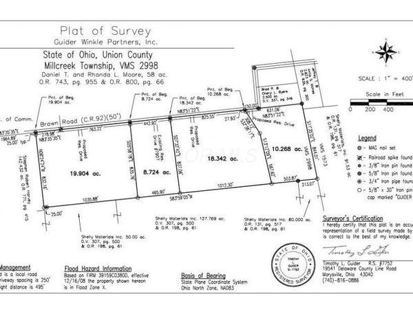0 Brown Road , Ostrander, OH 43061