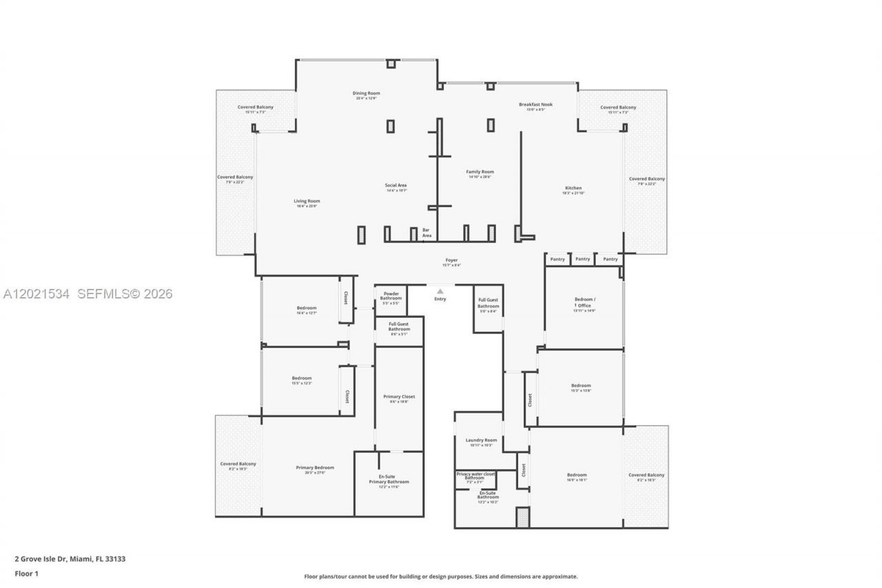 2 Grove Isle Dr, Unit B801-802, Miami, FL 33133 Photo
