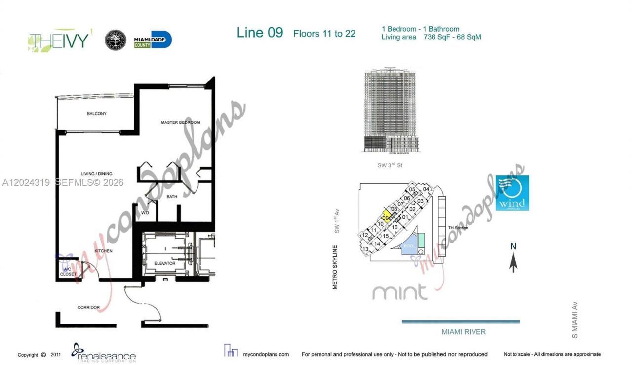 90 SW 3rd St , Unit 1409, Miami, FL 33130 Photo