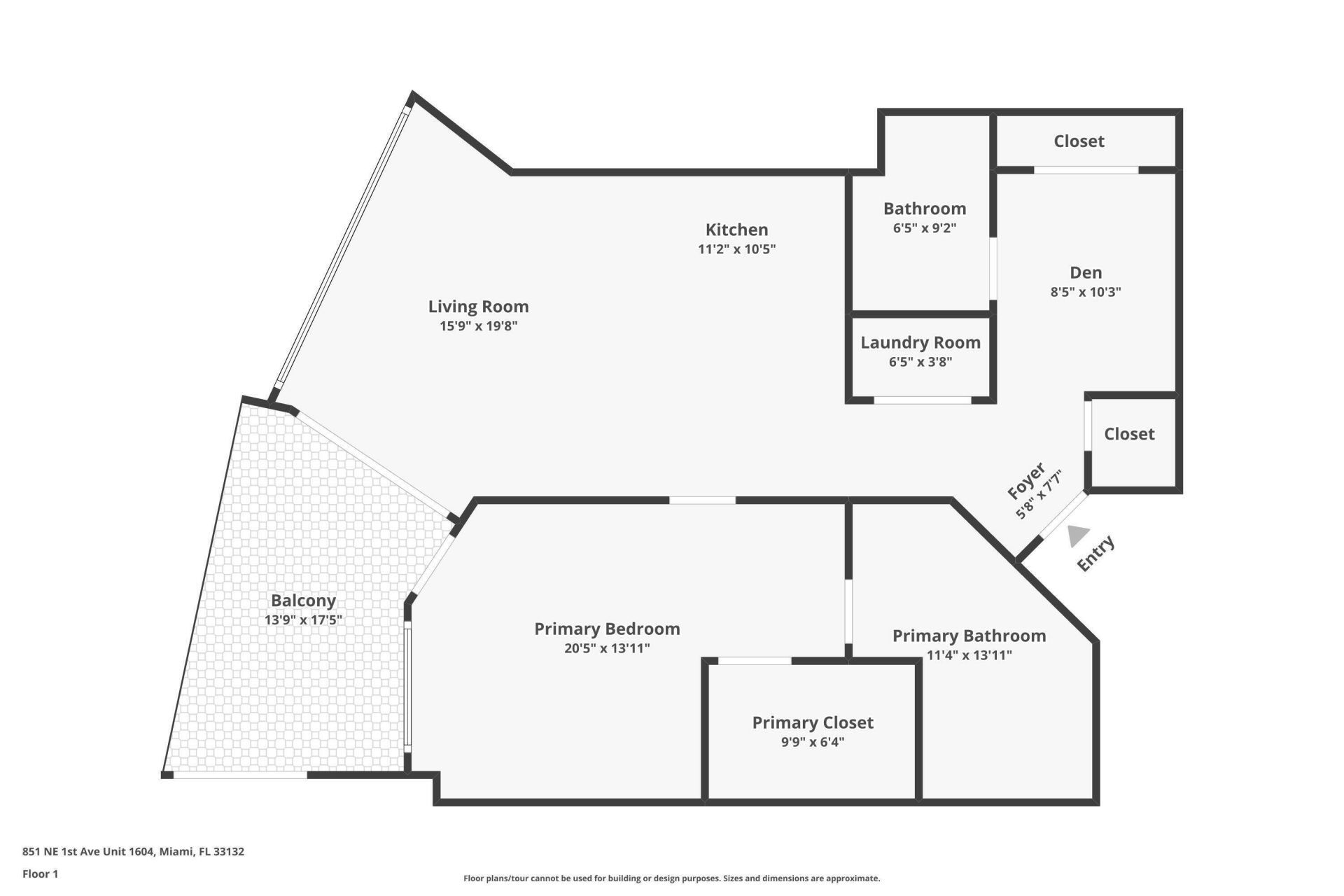 851 NE 1st Avenue, Unit 1604, Miami, FL 33132 Photo