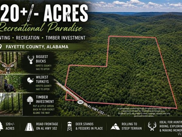 000 AL HWY 102 , Carbon Hill, AL 35549