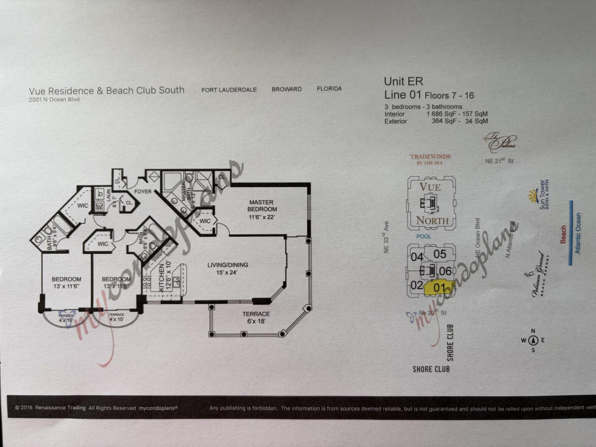 2001 N Ocean Boulevard, Unit Apt 1201, Fort Lauderdale, FL 33305 Photo