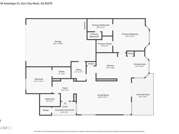 14031 W ANTELOPE Court, Sun City West, AZ 85375