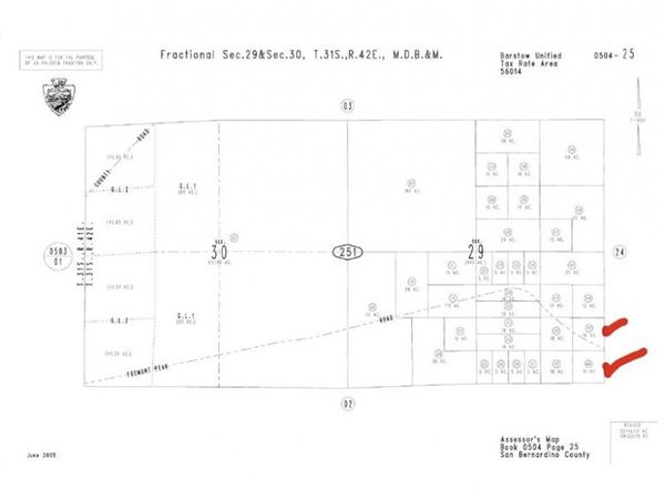 0 Fremont Peck Road, Hinkley, CA 92347
