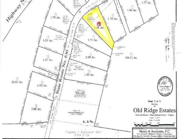 0 Old Ridge Road , Farmville, VA 23901