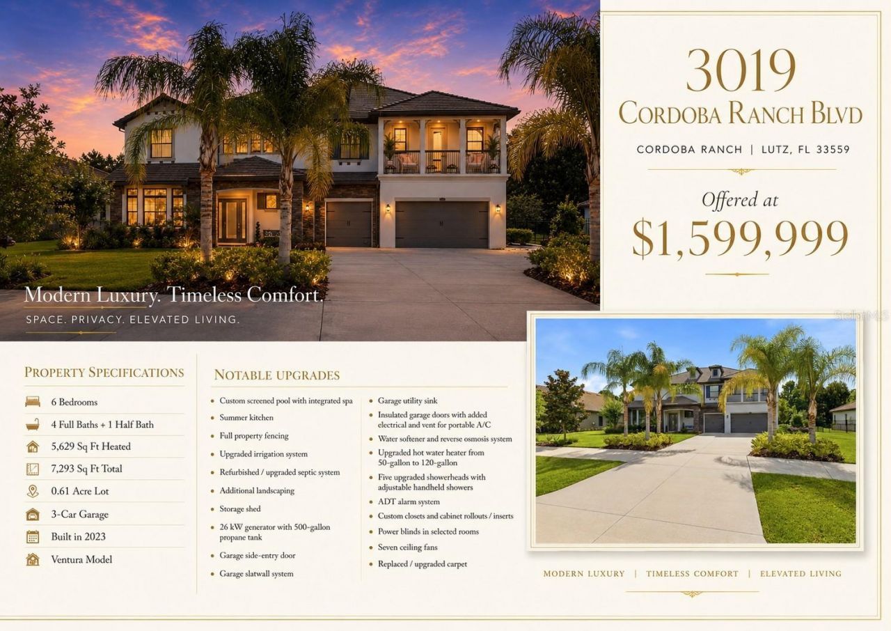 3019 Cordoba Ranch Boulevard, Lutz, FL 33559 Photo