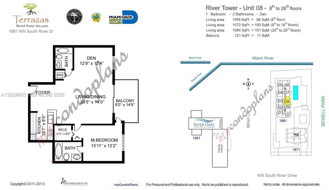 1861 NW S River Dr , Unit 2008, Miami, FL 33125 Photo