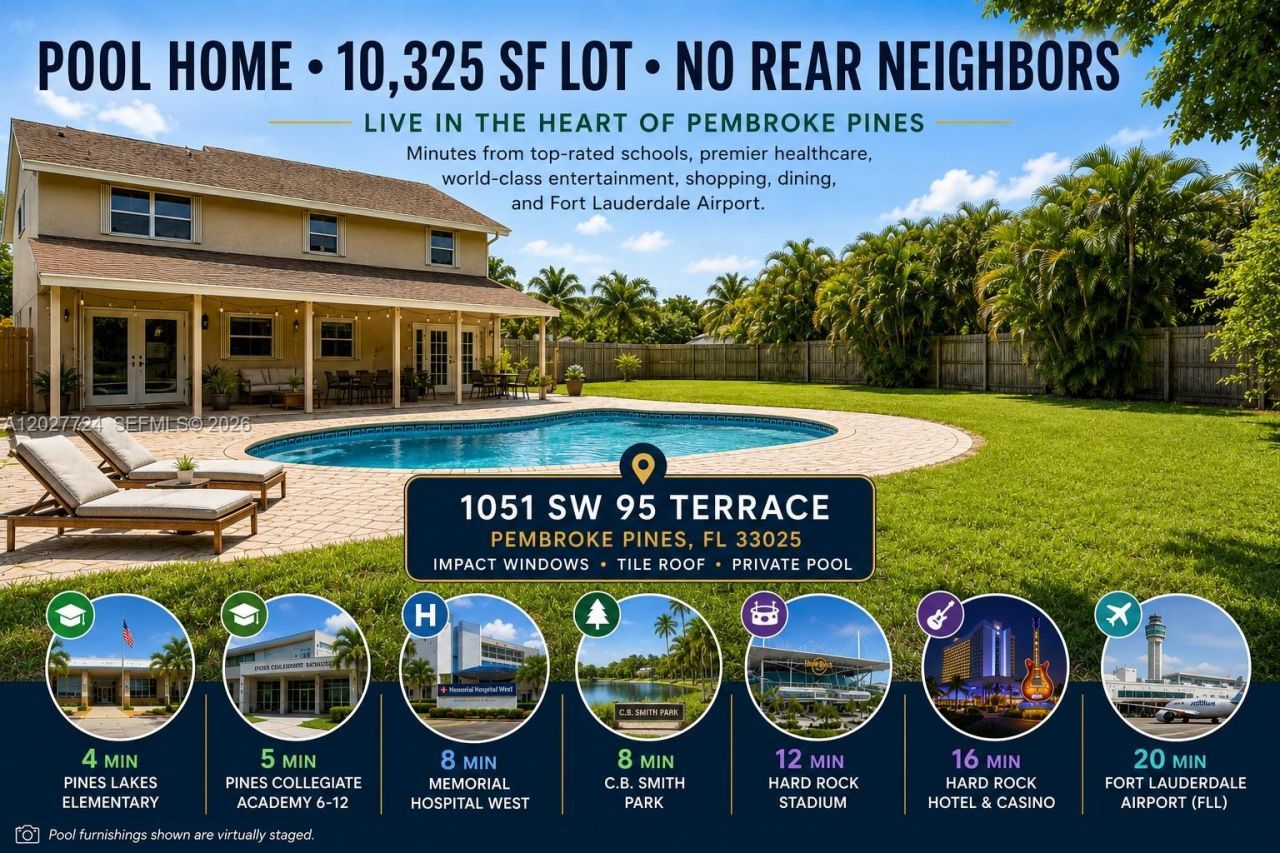 1051 SW 95th Ter, Pembroke Pines, FL 33025 Photo