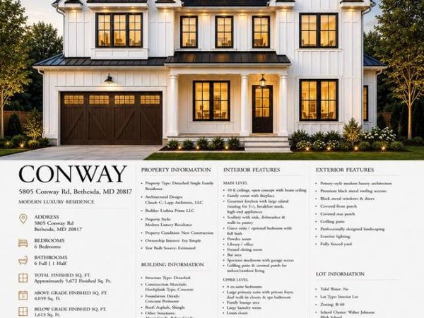 5805 CONWAY ROAD , BETHESDA, MD 20817